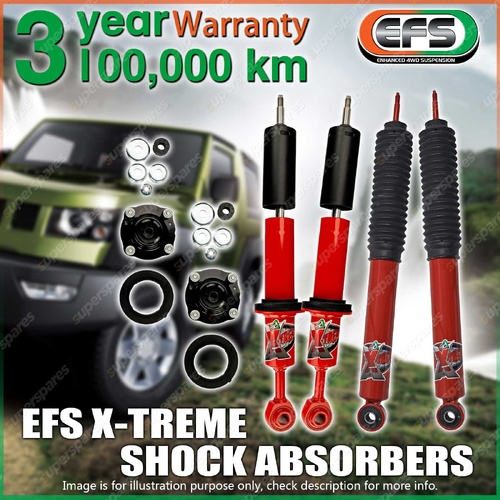 Front Rear 35mm Lift EFS X-Treme Shock Absorbers for Toyota Landcruiser 200 Ser