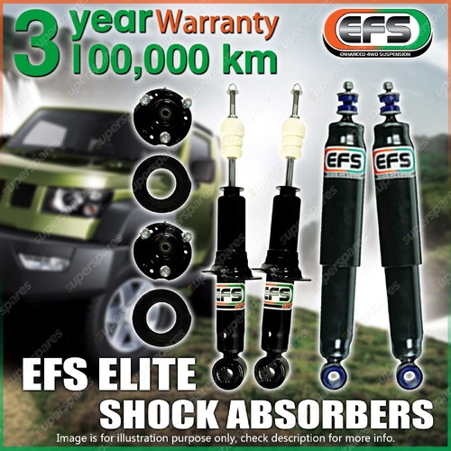 Front + Rear 40mm Lift EFS Elite Shock Absorbers for Ford Everest 7/2018+