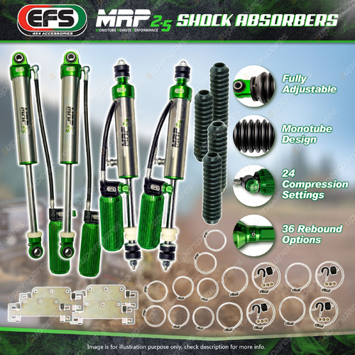 Front Rear EFS 125mm Lift MRP 2.5 Shock Absorbers for Toyota Landcruiser 80 105