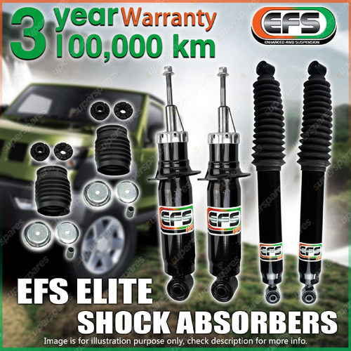Front + Rear EFS Standard Elite Shock Absorbers for Nissan Navara D27 4WD 26-ON
