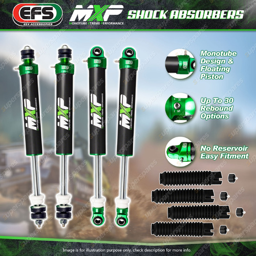 Front + Rear EFS 75mm Lift MXP Shock Absorbers for Toyota Landcruiser 80 105