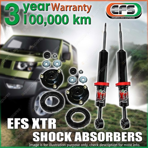 Pair Front EFS XTR Shock Absorbers for Ford Everest 2016-2018 40mm Lift