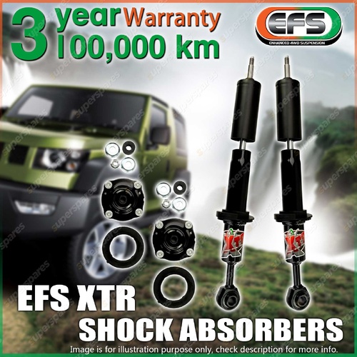 Pair Front EFS 35mm lift XTR Shock Absorbers for Toyota Landcruiser 200 Series