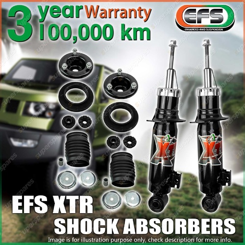 Pair Front EFS 40mm Lift XTR Shock Absorbers for Mitsubishi Pajero Sport 2015 On