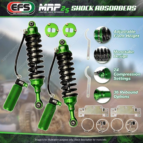Pair Front EFS MRP 2.5 50mm Lift Complete Strut for Ford Ranger PX3 2018-On