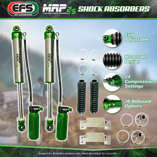 EFS Rear 125mm Lift MRP 2.5 Shock Absorbers for Toyota Landcruiser 80 105