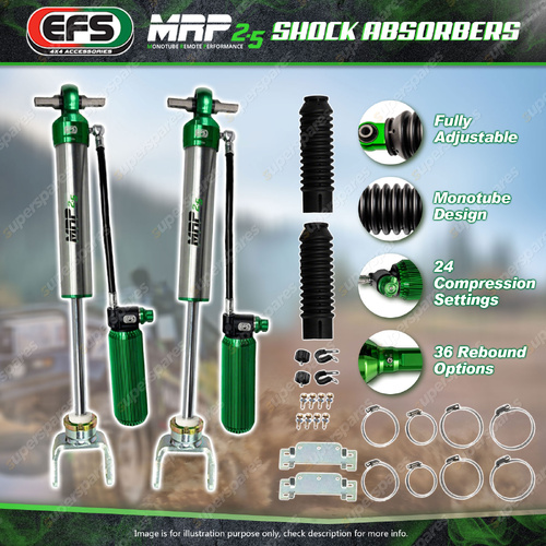 EFS Front 50mm Lift MRP 2.5 Shock Absorbers for GMC Sierra 2500 HD 2011-ON
