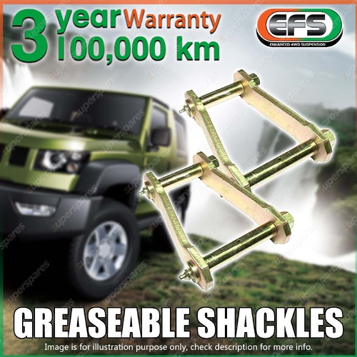 2 x EFS Leaf Springs Extended Swing Shackles for Toyota Hilux 4WD Vigo 05-15