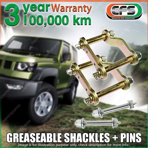 EFS Rear Swing Shackles & Fixed Pins for Nissan Navara D27 4WD 02/2026-ON