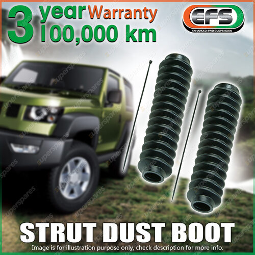 Pair Front EFS Strut Dust Boots for Toyota Hilux IFS YN 63 67 Series 85-89