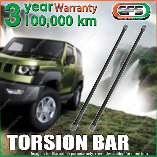 Pair EFS Heavy Duty Torsion Bar for HOLDEN RODEO TFR 2WD 7/1988-12/1999