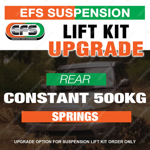 Upgrade Option - Rear Extra Heavy Duty Spring Cons 500kg Purchase with Lift Kit