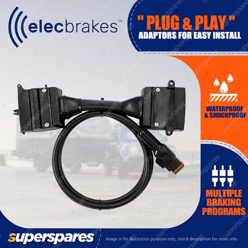 Elecbrakes Plug and Play Adapter 12 Flat Pin Plug to 12 Flat Pin Socket A12-12