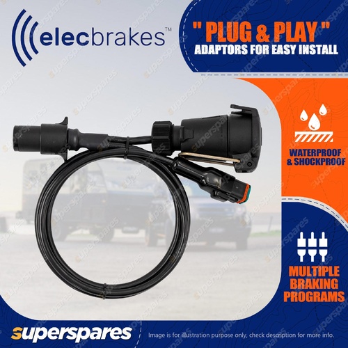 Elecbrakes Plug and Play Adapter Round 7 Small Pin Plug to 7 Large Pin Socket