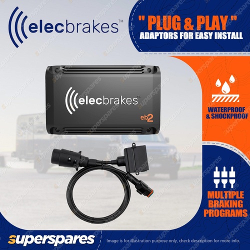 Elecbrakes Electric Brake Controller + Adaptor Bundle A7LR-7 Socket