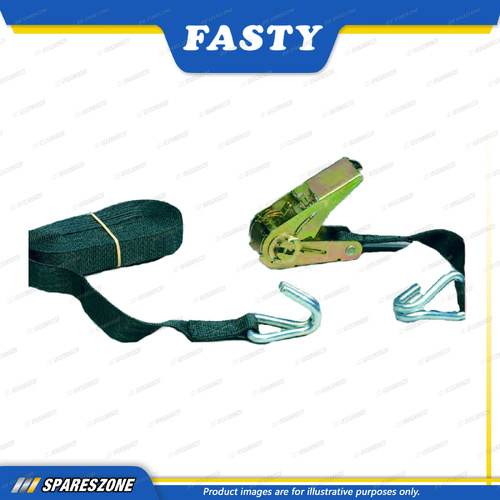 Fasty Ratchet Strap 5m x 25mm 2Pc Hook - High Tenacity Polypropylene Strap