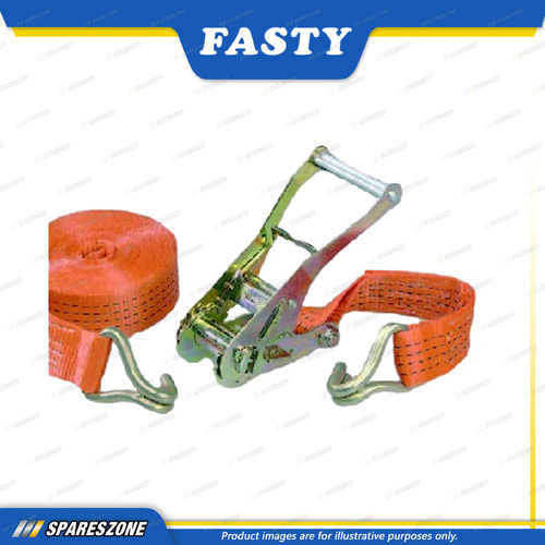 Fasty Ratchet Strap 10m x 50mm Hooks 4000Kg - High Tenacity Polypropylene Strap