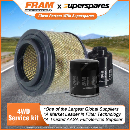 Fram 4WD Filter Service Kit for Mazda BT50 UN WE-AT WL-AT 4Cyl Turbo Diesel