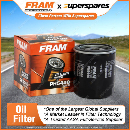 1 Piece Fram Oil Filter - PH5440 Refer Z154 Height 90mm Outer/Can Diameter 76mm