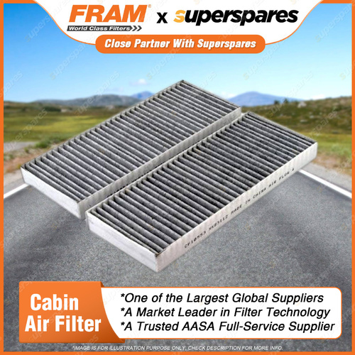 1 Piece Fram Cabin Air Filter - CF10553 Height 26mm Length 265mm Width 101mm