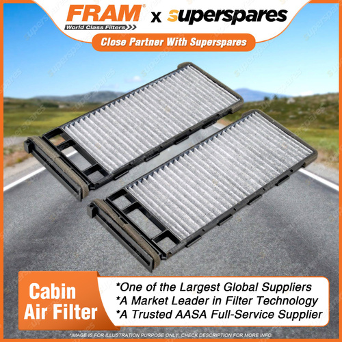 1 Piece Fram Cabin Air Filter - CF10555 Height 24mm Length 270mm Width 116mm
