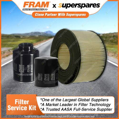 Fram Filter Service Kit Oil Air Fuel for Toyota Coaster HZB50 HZB30 1990-2003