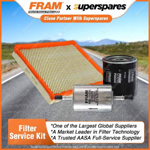 Fram Filter Service Kit Oil Air Fuel for Holden Statesman WH L67 WK 99-04