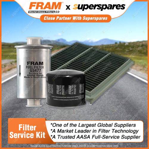 Fram Filter Service Kit Oil Air Fuel for Mitsubishi Magna TR TS KR KS