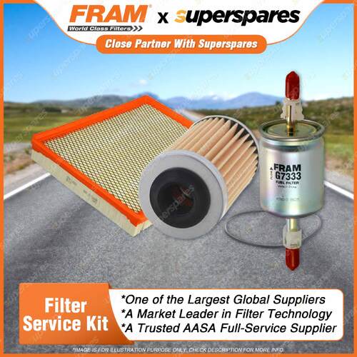 Fram Filter Service Kit Oil Air Fuel for Holden Adventra Berlina Calais VZ