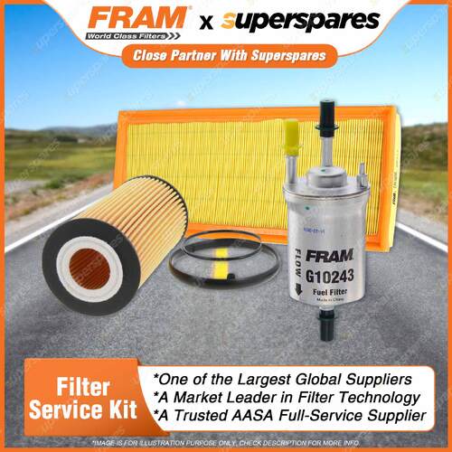 Fram Filter Service Kit Oil Air Fuel for Audi A3 8P 2.0 FSI BLY 2004-2006