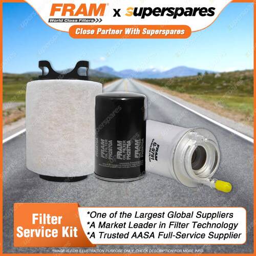 Fram Filter Service Kit Oil Air Fuel for Audi A3 8P 1.6i 4cyl 1.6L Petrol 04-05