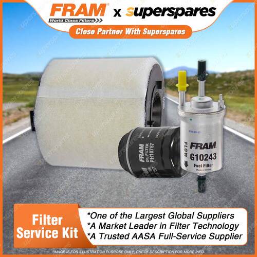 Fram Filter Service Kit Oil Air Fuel for Audi A1 8X Sport 4cyl Petrol
