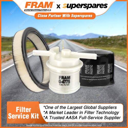 Fram Filter Service Kit Oil Air Fuel for Mazda 323 Protege BF B6 09/1985-09/1989