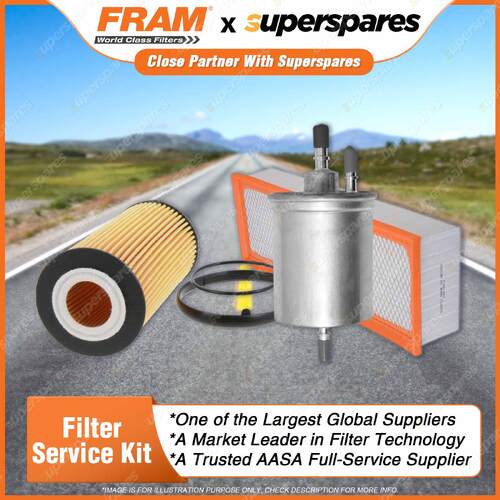 Fram Filter Service Kit Oil Air Fuel for Audi A4 B7 2.0 TFSI 10/2007-08/2009