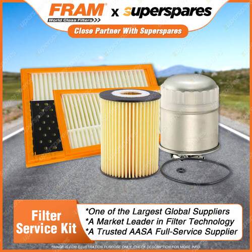 Fram Filter Service Kit Oil Air Fuel for Mercedes Benz E280D W211 CDi 2005-2009