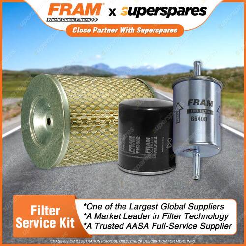 Fram Filter Service Kit Oil Air Fuel for Nissan Urvan E24 Z24S 02/1987-1993