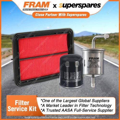 Fram Filter Service Kit Oil Air Fuel for Mazda Mx-6 626 GE V6 2.5L Petrol