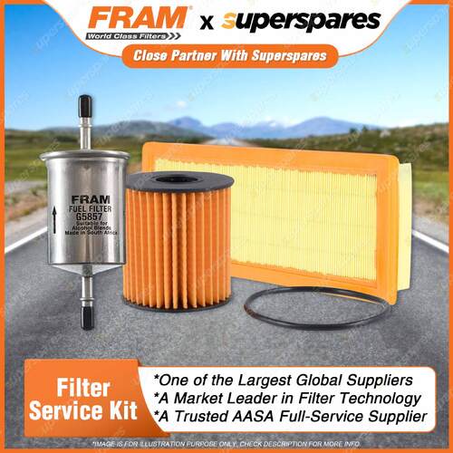 Fram Filter Service Kit Oil Air Fuel for Peugeot 208 A9 GTI 4cyl 1.6L Petrol
