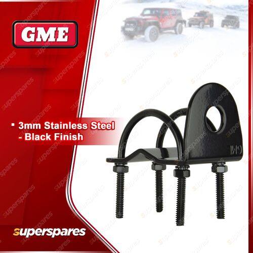 GME 3mm Black Right-Angle Bullbar Antenna Mounting Bracket MB024B