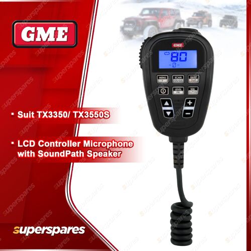 GME LCD Controller Microphone MC634B - Suit Radio TX3350 / TX3550S