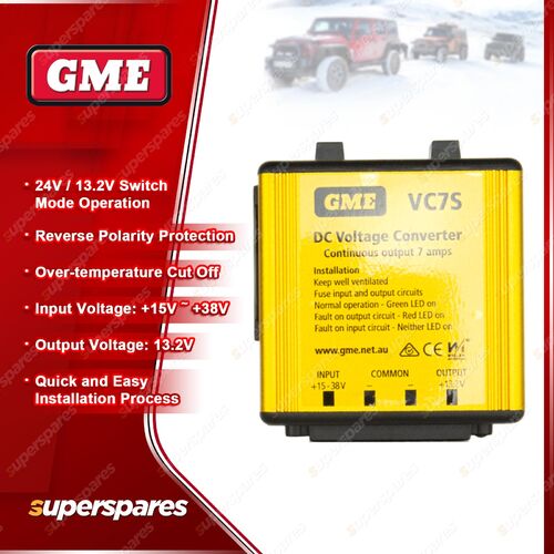 GME Continuous Output 7 Amp DC Voltage Converter for UHF CB radio VC7S
