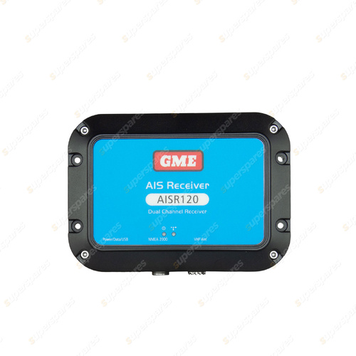 GME Dual Channel AIS Receiver 12-24V DC Input Voltage IPX7 Construction AISR120