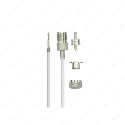 GME 5 Meter Marine Grade RG58 Coaxial Extension Cable - PL259 Connector LE05PL