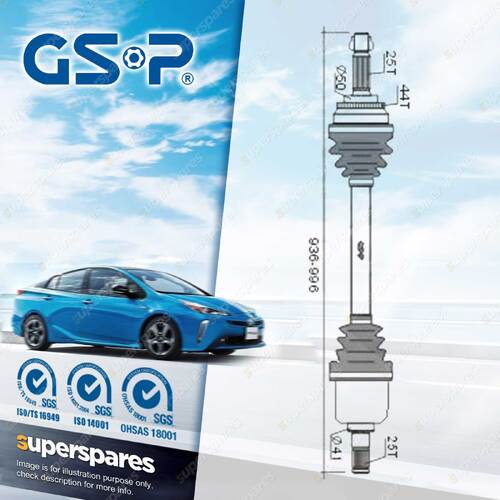 GSP Front Right CV Joint Drive Shaft for Hyundai Elantra GL GLS XD FC HD 00-11