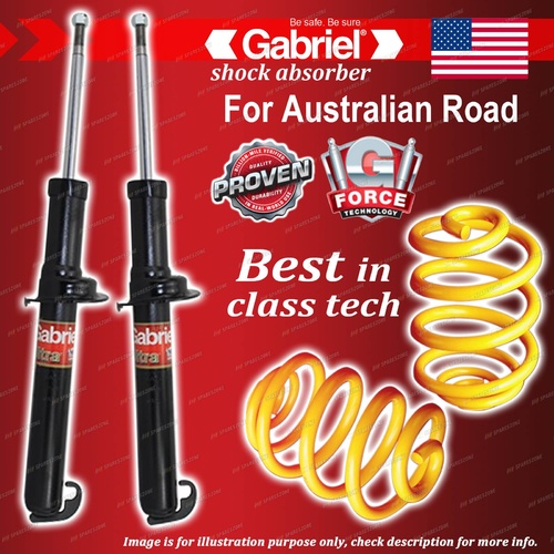 Front Gabriel Ultra Shocks + Lowered King Coil Springs for Alfa Romeo 156 Sport