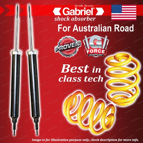 Rear Gabriel Ultra Shocks + Lowered King Coil Springs for BMW 1 Series E87 120d