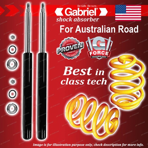 Front Gabriel Ultra Shocks + Lowered King Coil Springs for BMW E30 320 323 325