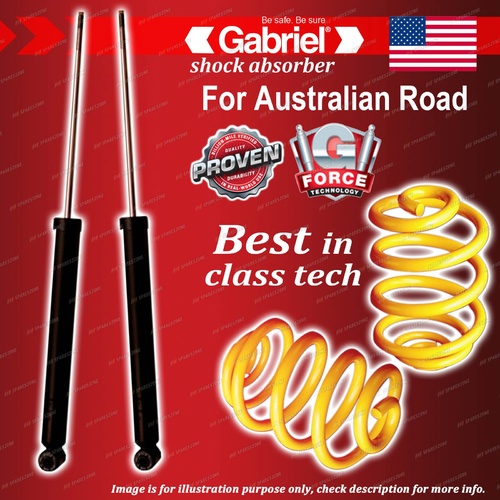 Rear Gabriel Ultra Shocks + Lowered King Coil Springs for BMW 3 Series E46 318