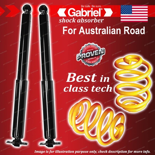 Rear Gabriel Classic Shocks + Lowered King Springs for Chevrolet BEL Air 58-63