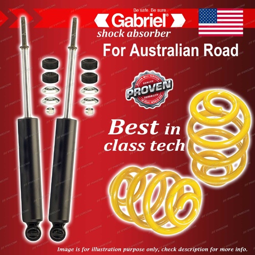 Front Gabriel Guardian Shocks + Lowered King Springs for Chevrolet BEL Air All